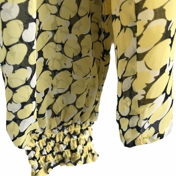 Mimimum yellow pattern blouse euro Size 36/small NWT - Picture 9 of 12